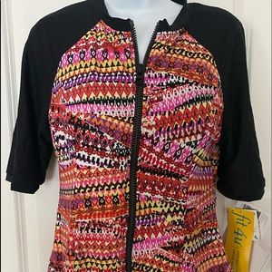 Fit 4U Swimsuit Zippered Top